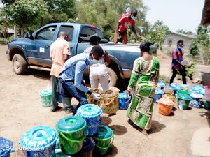 Our truck generously donated by the Saslow Family of Smith Haven Chrysler Jeep Dodge Ram proved incredibly useful in the transporting of these supplies.